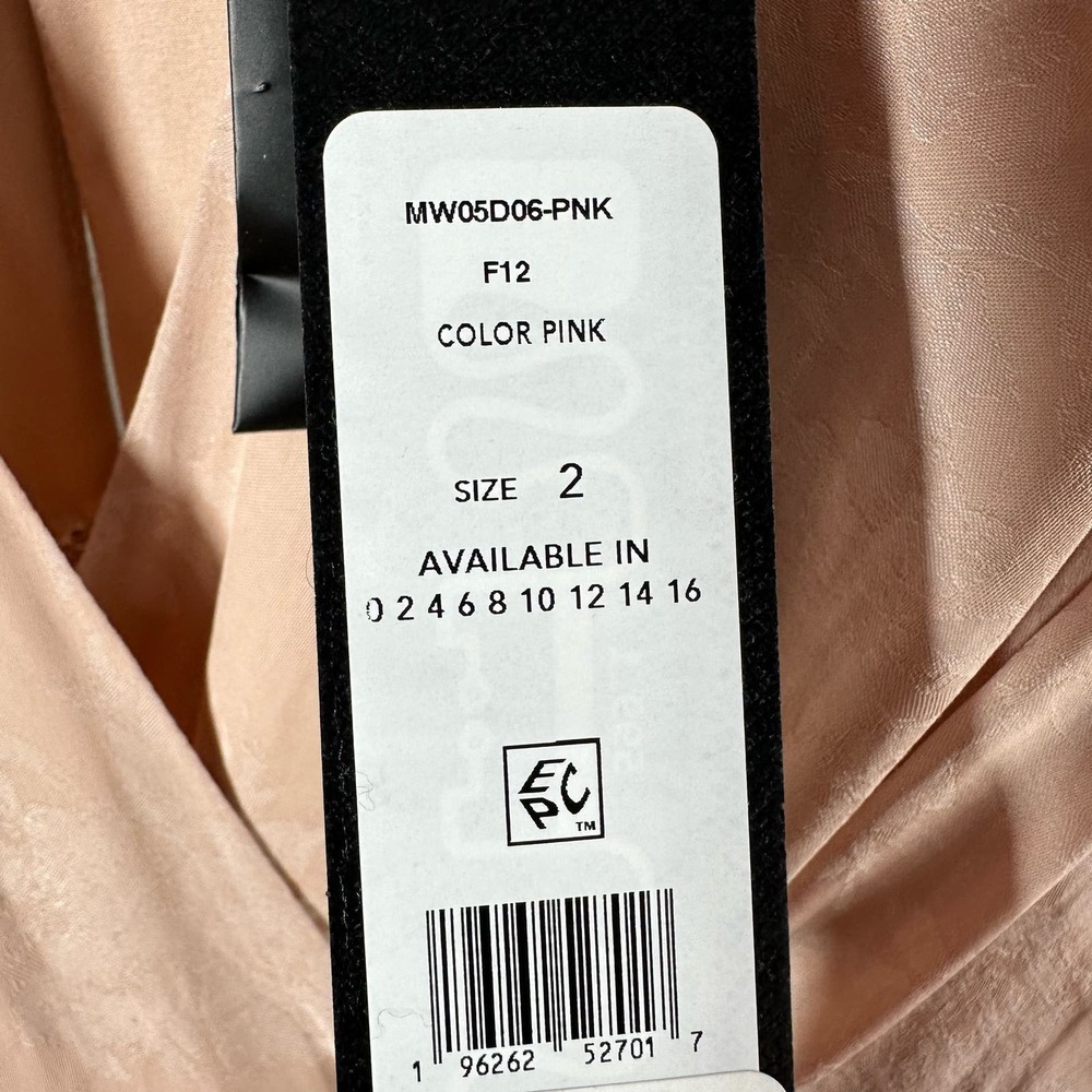 BCBGMAXAZRIA Faux Wrap Mini Floral Cocktail Party Dress Size US 2 - Picture 12 of 12